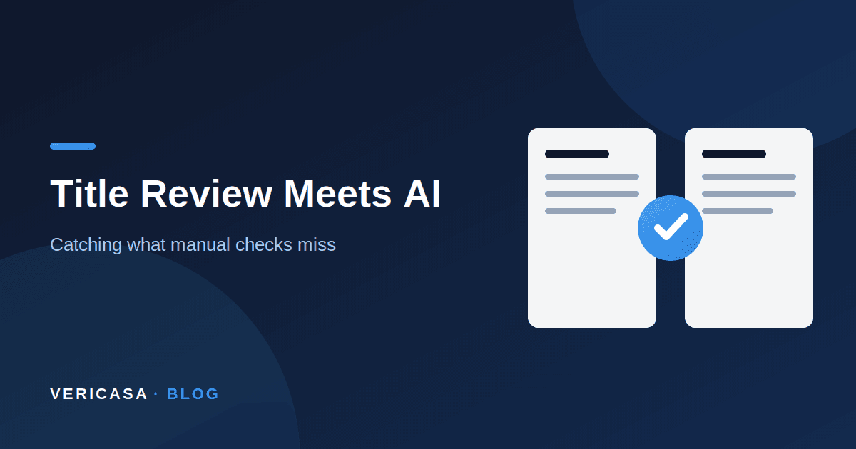 Title Review Meets AI: Catching What Manual Checks Miss